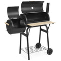 Nordio „Texas” 2 az 1-ben Faszenes BBQ Grill és Smoker Beépített Hőmérővel