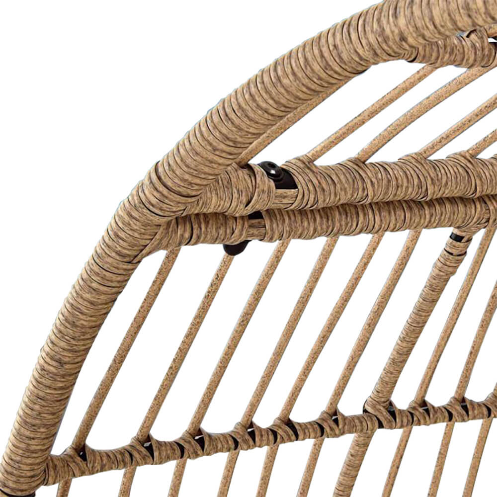 Nordio „Capri” Prémium Rattan Tojásfotel Extra Vastag Párnákkal – Kül- és Beltérre