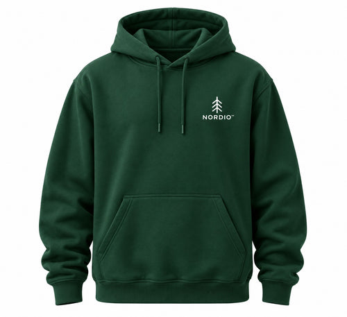 NORDIO Bottle Green hoodie – elöl