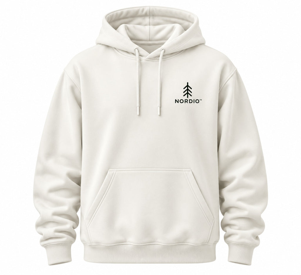 NORDIO Off White hoodie – elöl