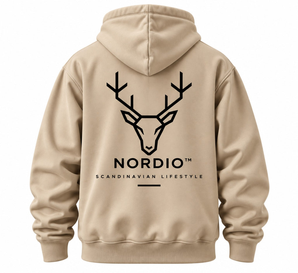 NORDIO Sand hoodie – hátul