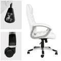 Nordio „Geneva” Prémium Főnöki Forgószék Ergonomikus, Fehér